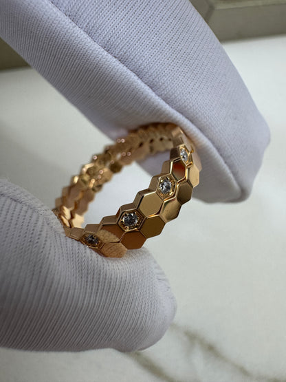 CHAUMET Bee My Love 玫瑰金戒指 半鑽/無鑽