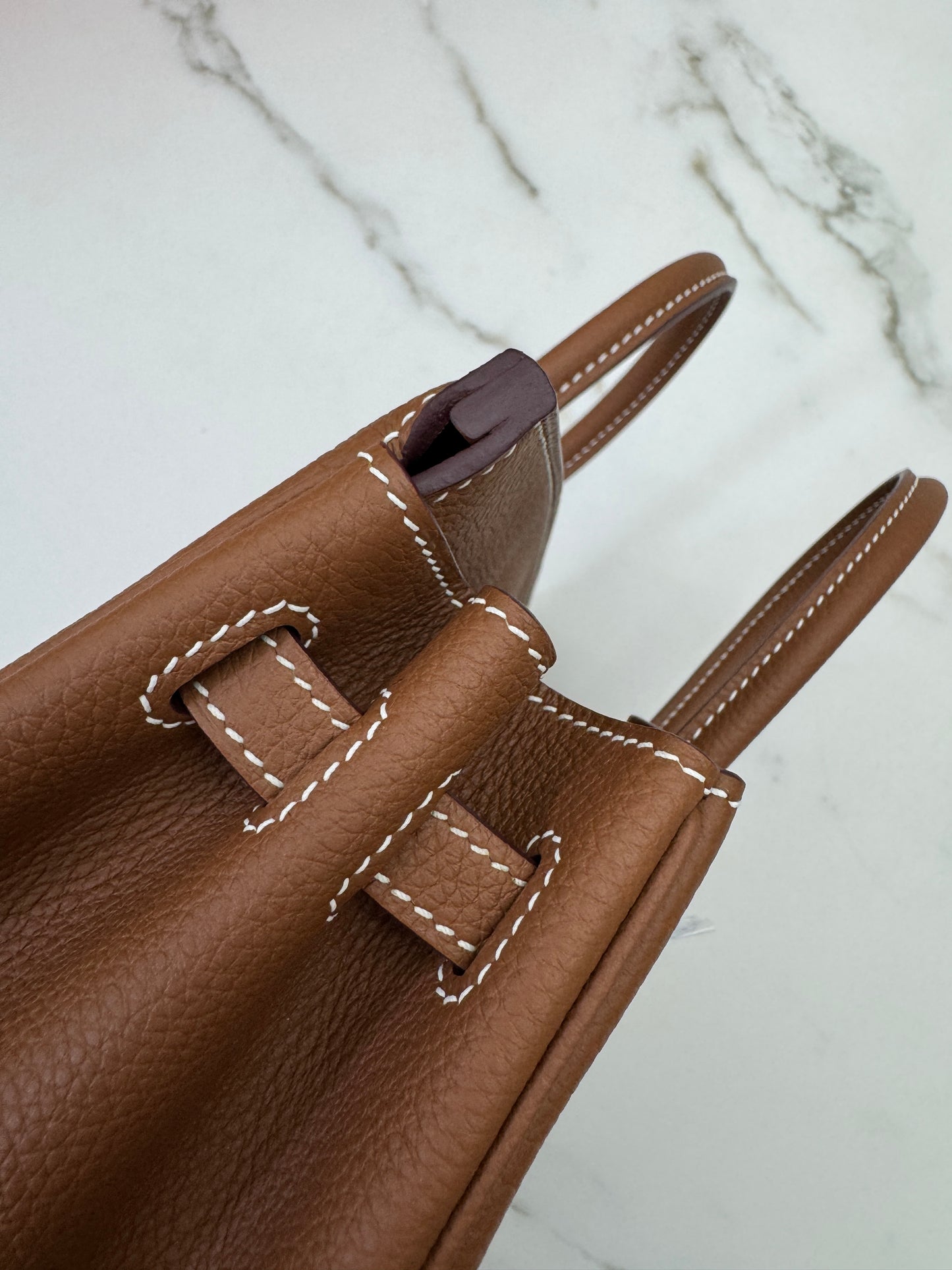 HERMES Birkin 25 金棕色金扣 Togo Gold GHW