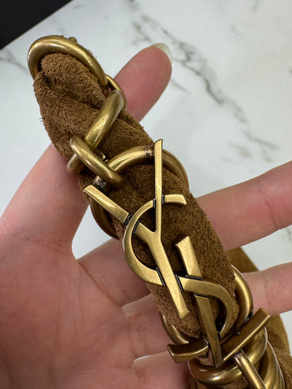 YSL Mini Amalia Shoulder Bag 焦糖麂皮
