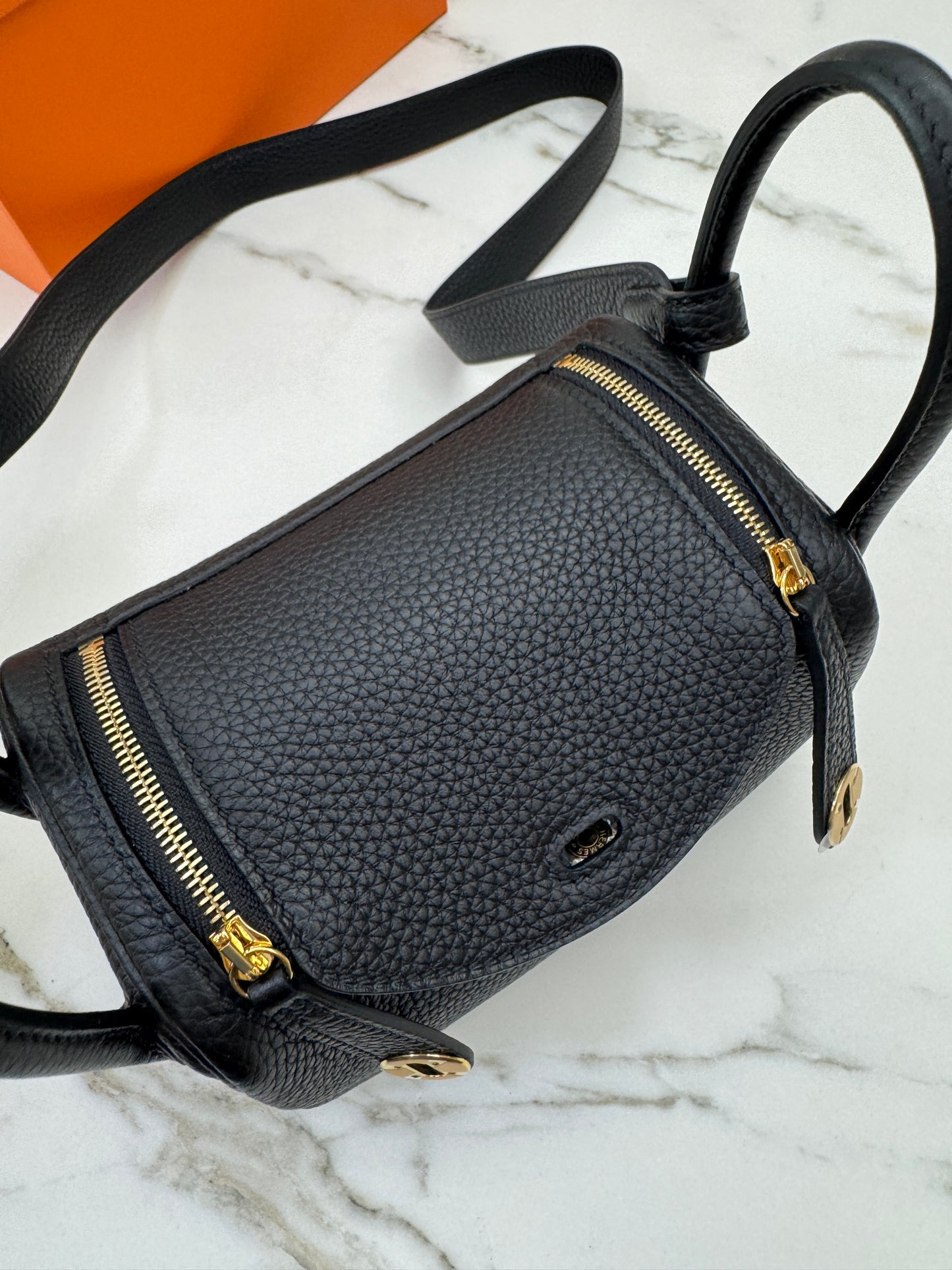 HERMES Mini Lindy I 黑色 Noir GHW