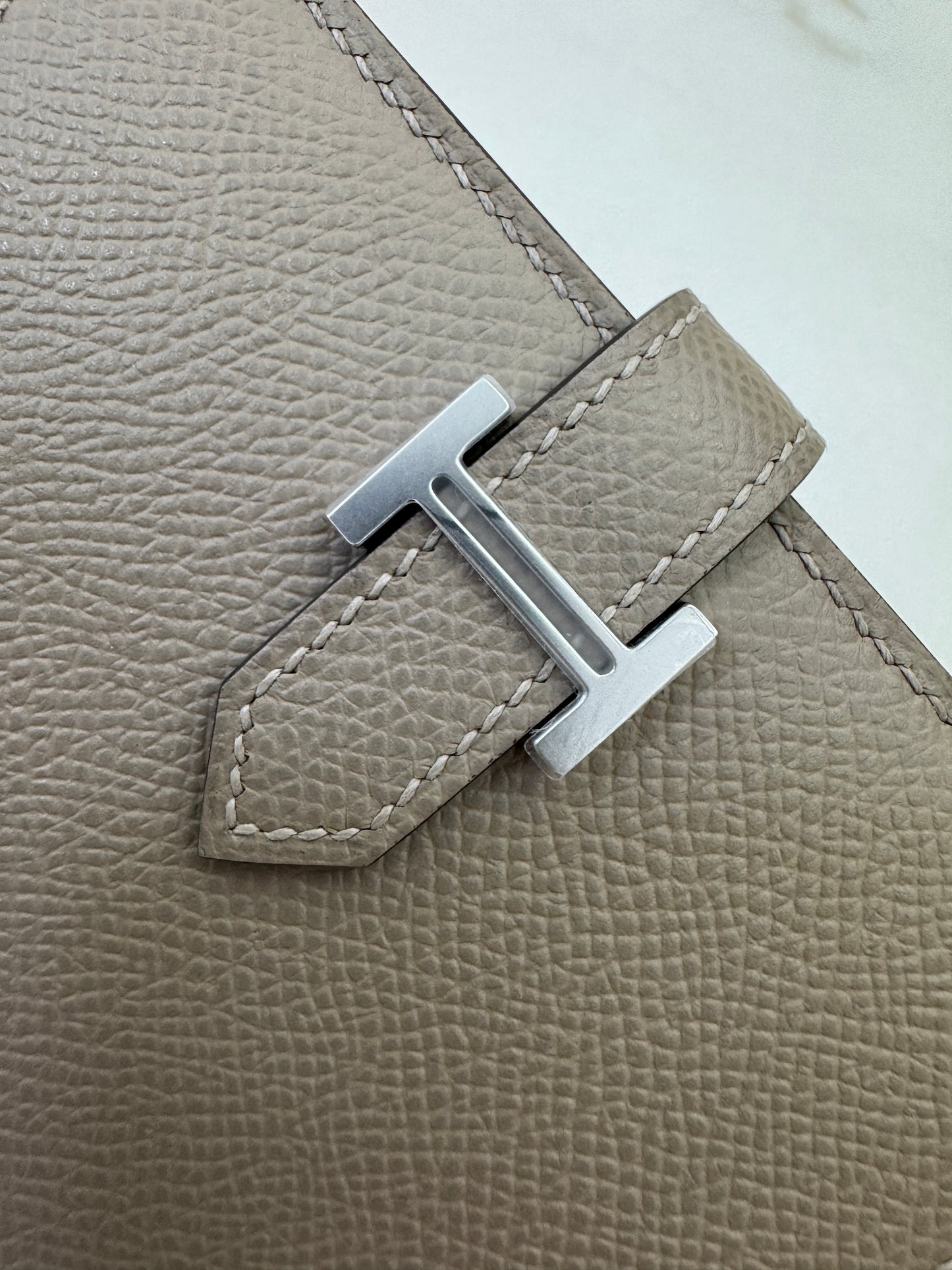 HERMES Bearn Wallet 瀝青灰銀扣 Epsom M8 Gris Asphalt PHW