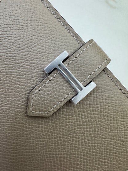 HERMES Bearn Wallet 瀝青灰銀扣 Epsom M8 Gris Asphalt PHW