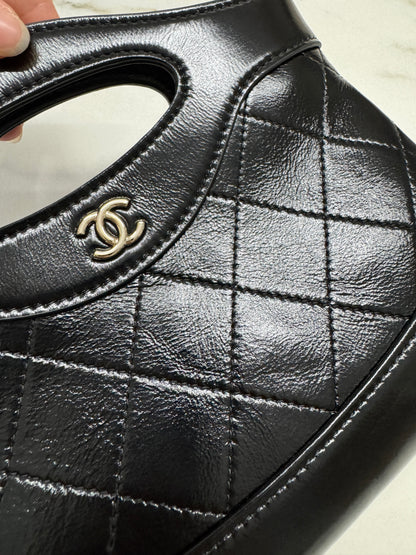 CHANEL 31Bag Nano 油臘牛皮