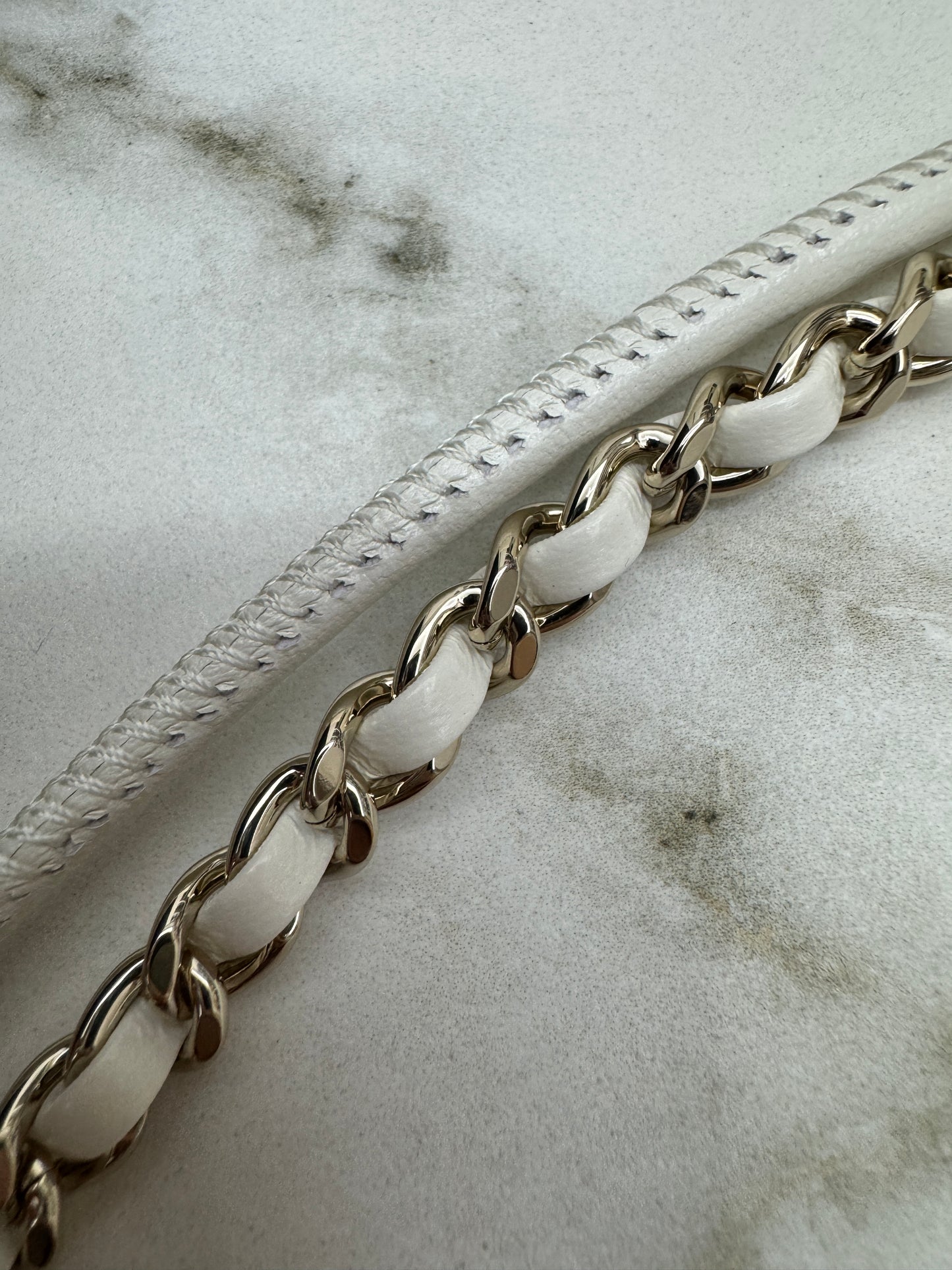 CHANEL Mini 31Bag 油蠟羊皮 白色 新版