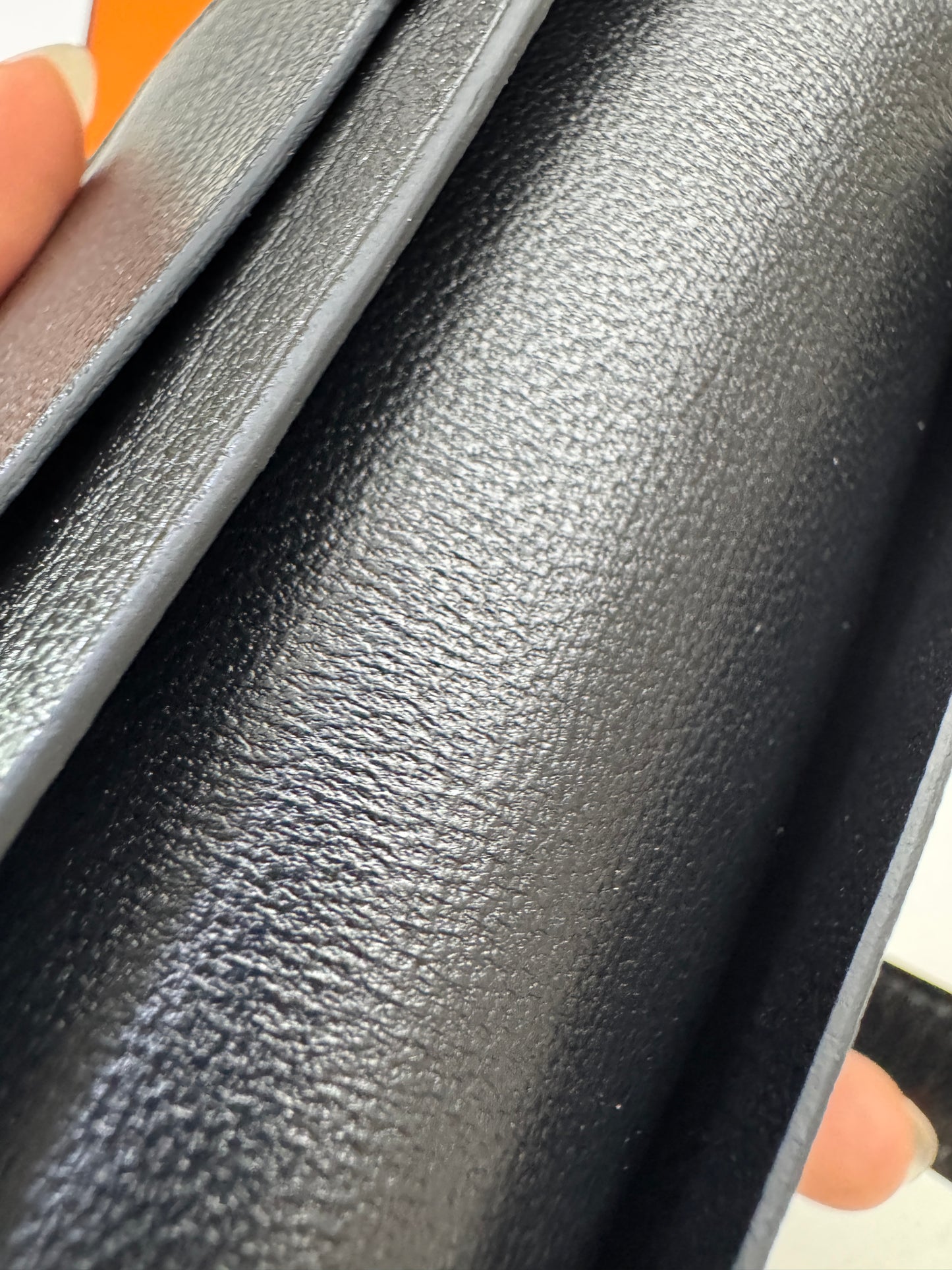 BEARN Mini Wallet 黑色山羊皮 Noir Chevre Mysore PHW