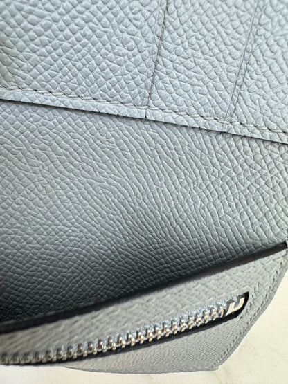 HERMES Bearn 三摺錢包 亞麻藍 Blue Lin Epsom PHW