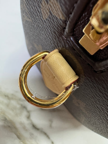 LV Speedy 20 粉橙色肩帶