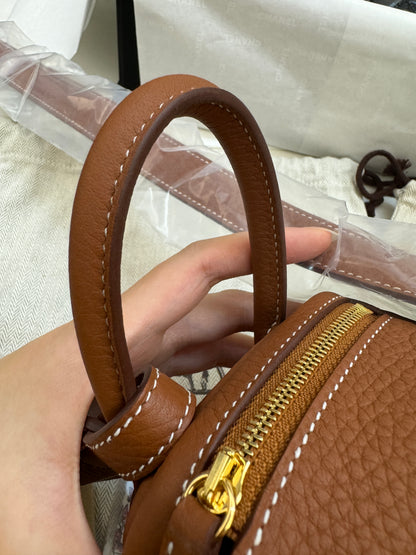 HERMES Mini Lindy 金棕金扣 Gold TC GHD