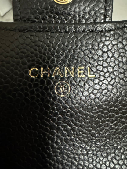 CHANEL 經典CF卡包 黑色牛皮