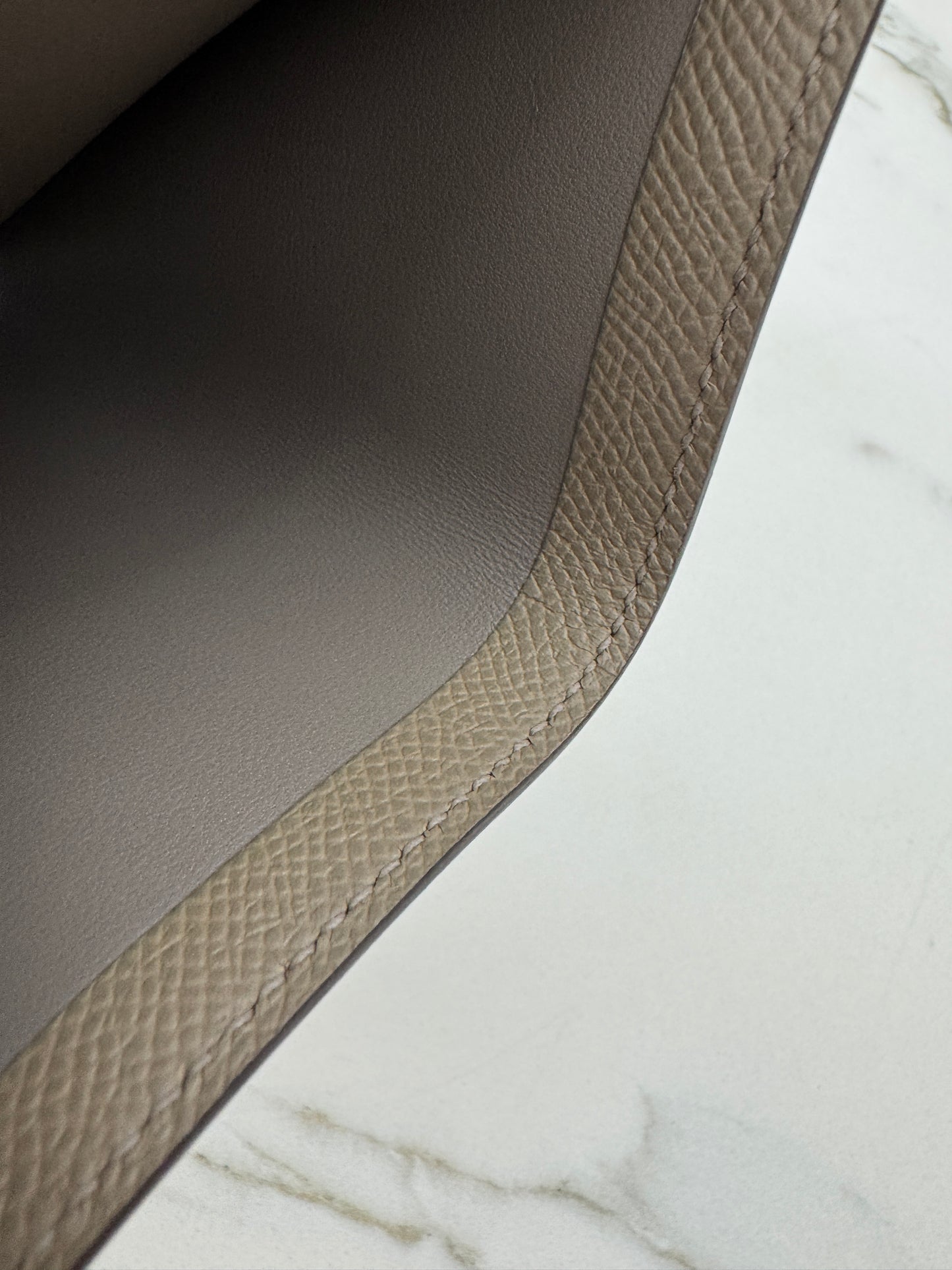 HERMES Bearn Wallet 瀝青灰銀扣 Epsom M8 Gris Asphalt PHW