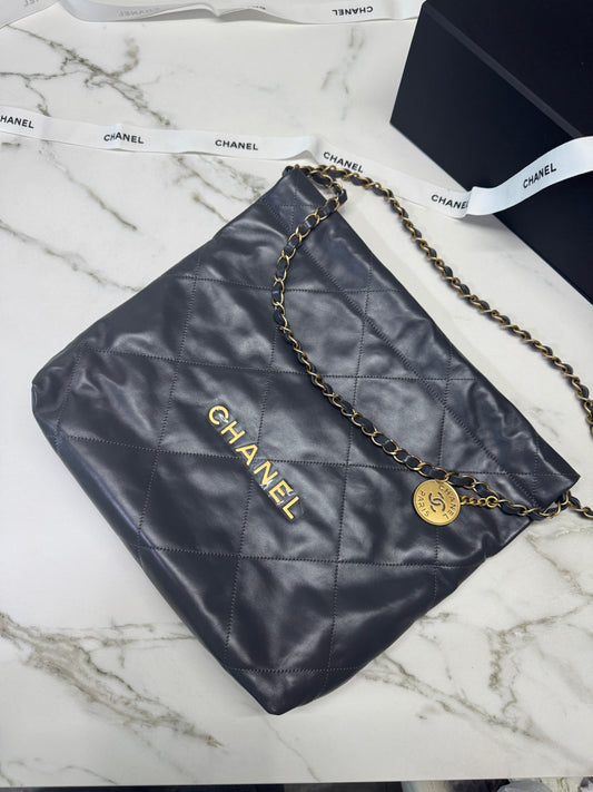 CHANEL 22Bag 小號 深灰色