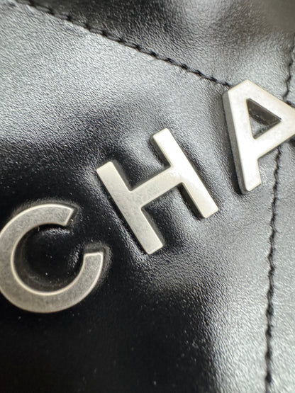 CHANEL 22Bag Backpack 黑銀 Black PHW