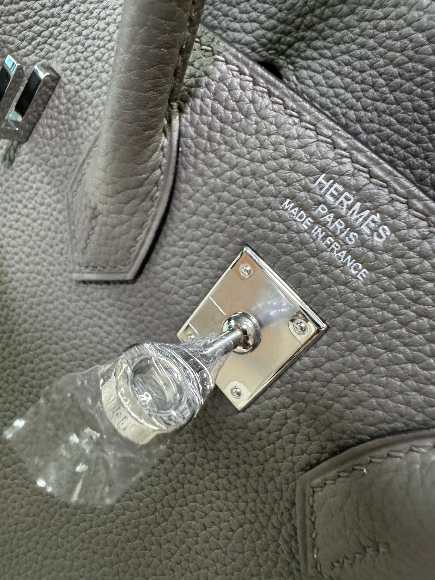 HERMES Birkin 25 錫器灰 銀扣 Togo 8F Etain PHW