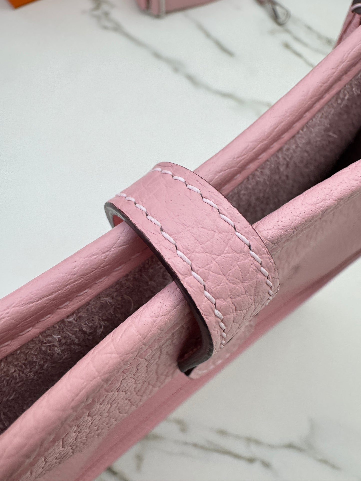 HERMES Evelyne 23 櫻花粉銀扣 3Q Rose Sakura PHW