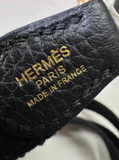 HERMES Mini Evelyn Noir GHW