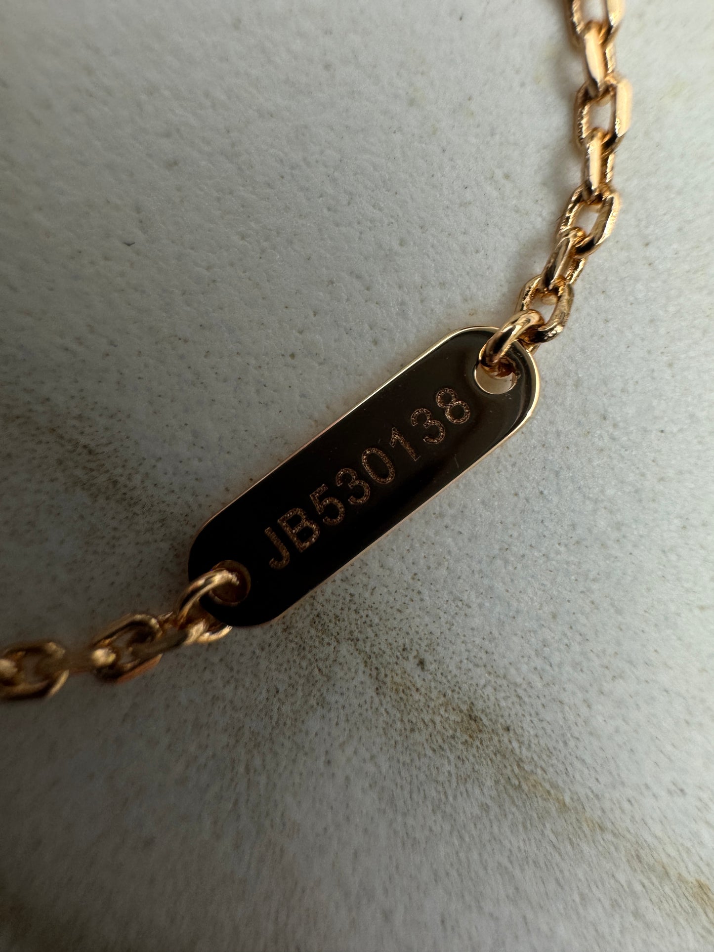 VCA Vintage Alhambra Necklace 滿鑽玫瑰金項鏈