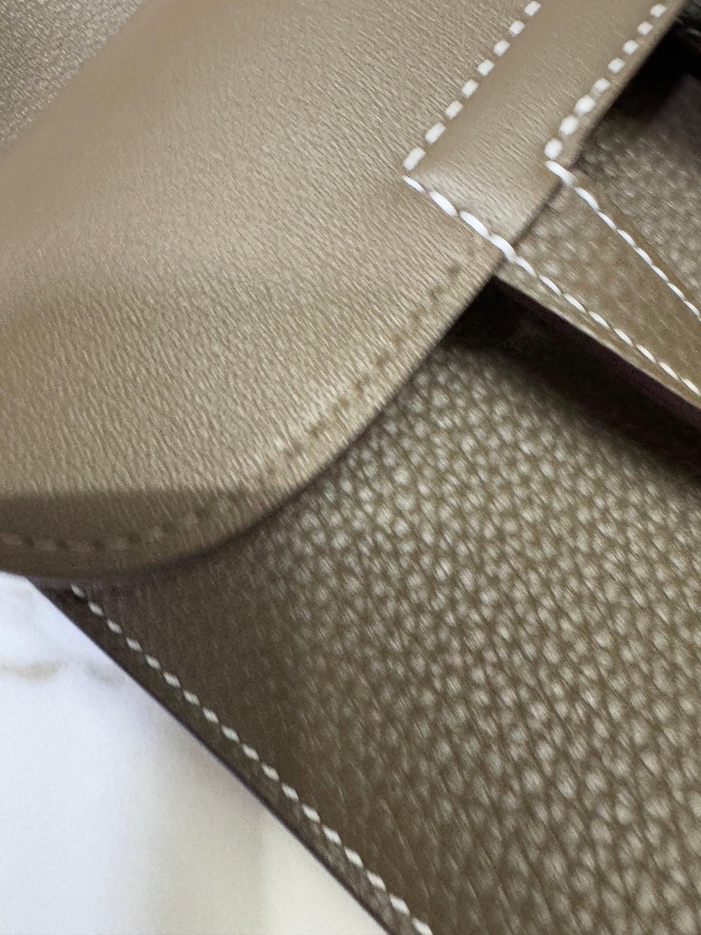 HERMES Halzan 25 大象灰金扣