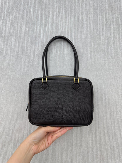 HERMES Mini Plume 一代 烏木色金扣 山羊皮 Ubene GHW Chevre Mysore