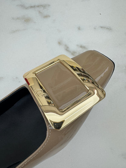 RV Trompette 方跟 4.5cm 大象灰（米色）Beige