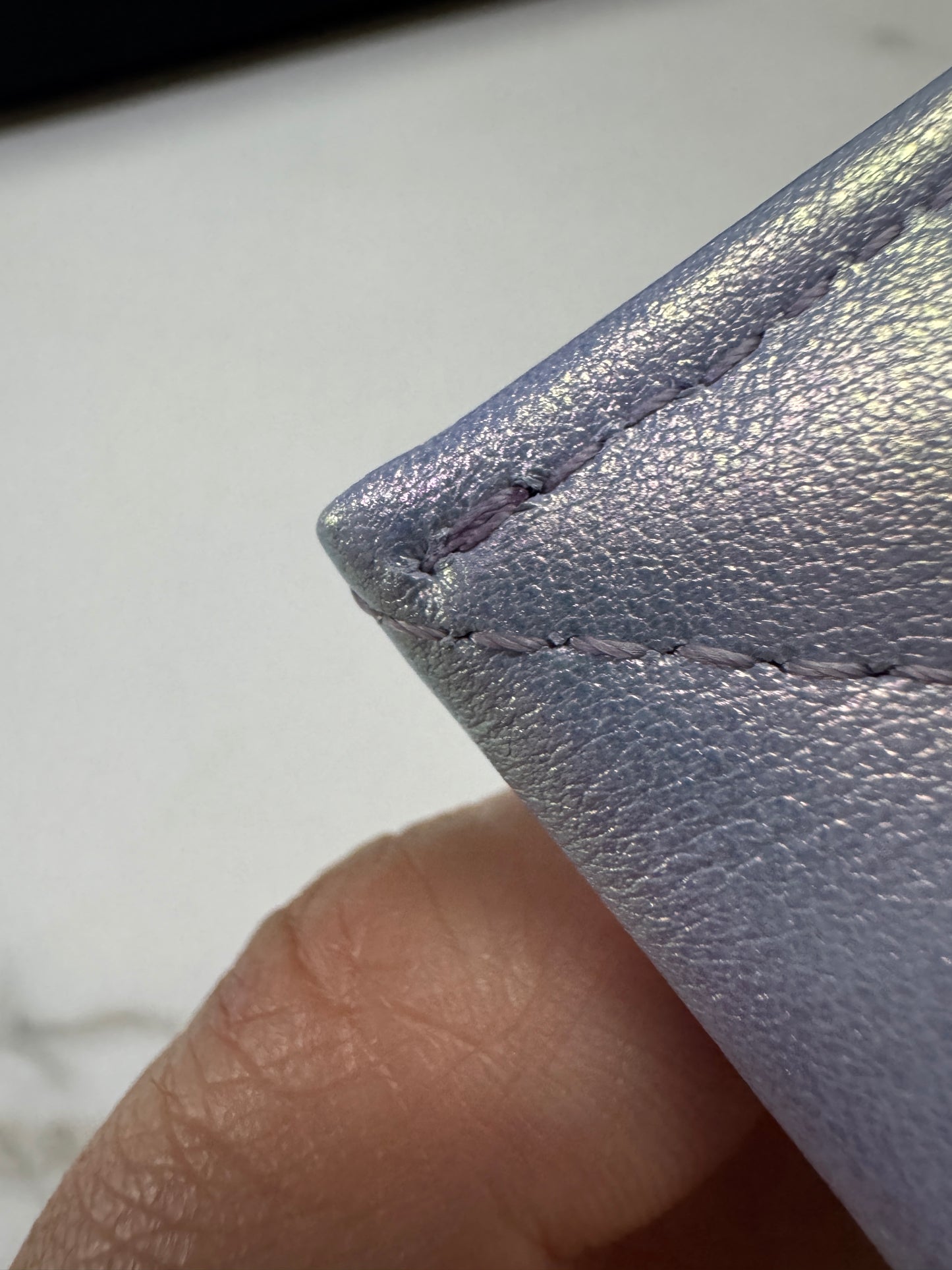 CHANEL 19卡包 22P人魚姬幻彩紫