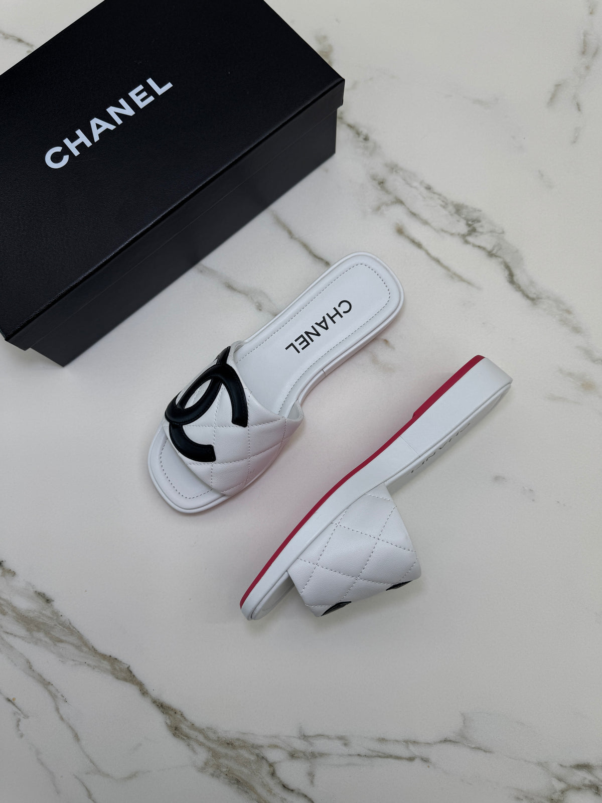 CHANEL 中古康鵬拖鞋