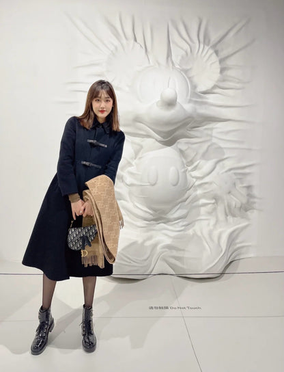 CHANEL 亮面皺牛皮 菱格馬丁靴 大logo