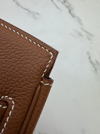 HERMES Birkin 25 金棕色金扣 Togo Gold GHW