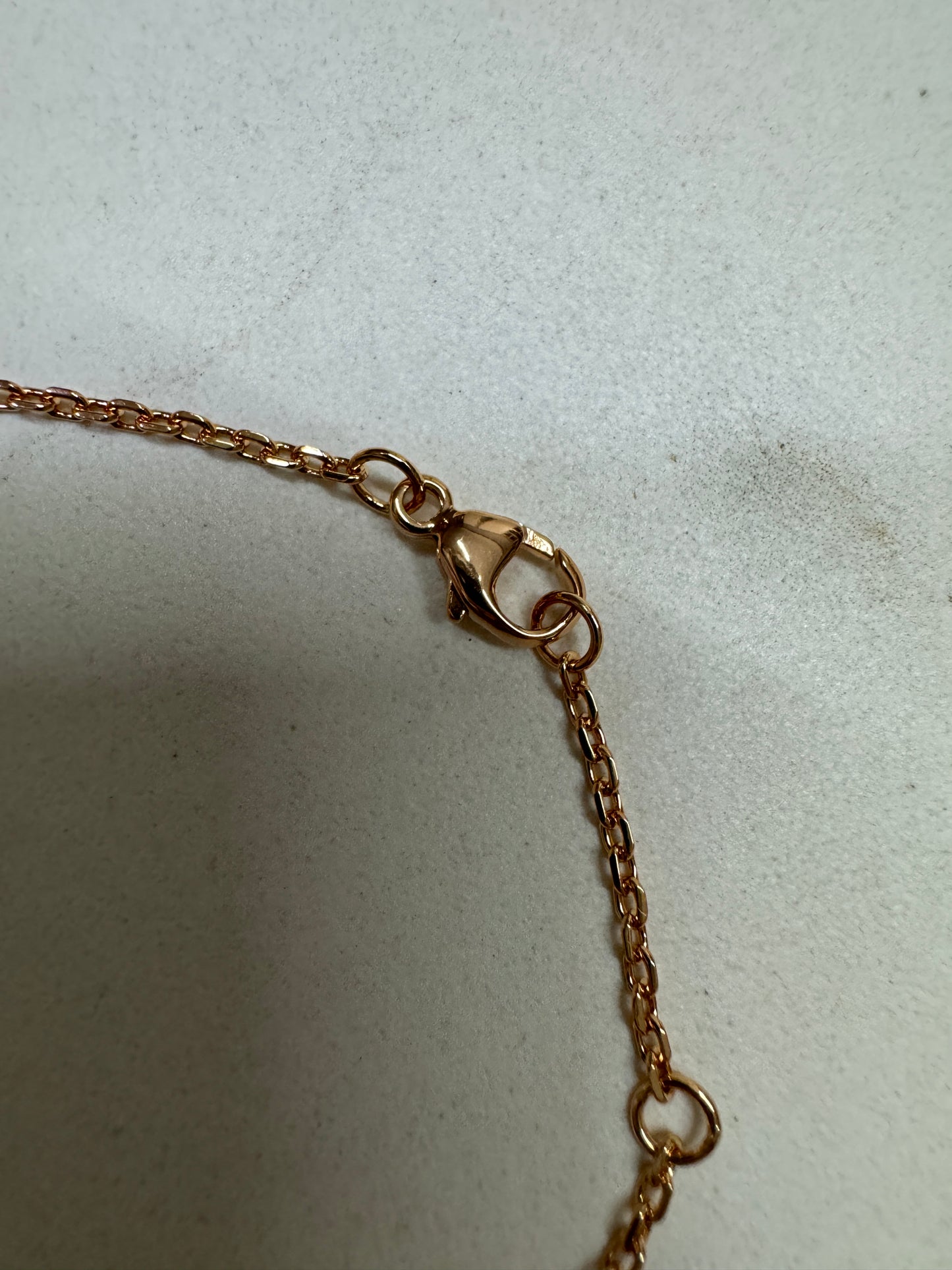 LV Color Blossom 粉貝母x白貝母 玫瑰金項鏈