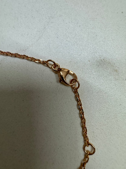 LV Color Blossom 粉貝母x白貝母 玫瑰金項鏈