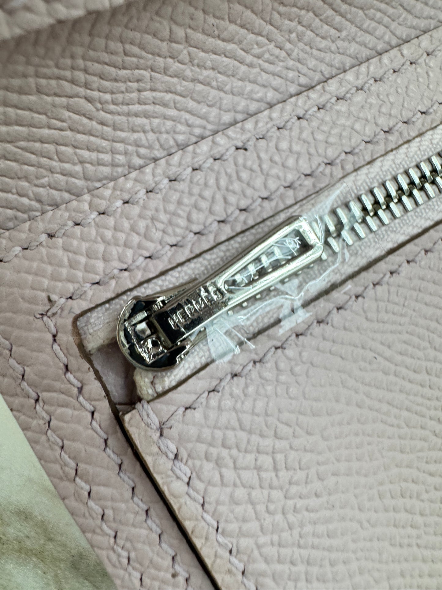 HERMES Bearn Wallet 三摺錢包 夢幻紫銀扣 Epsom Mauve Pale PHW