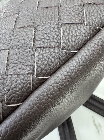 BV Intrecciato Backpack Grained Calfskin Fondant