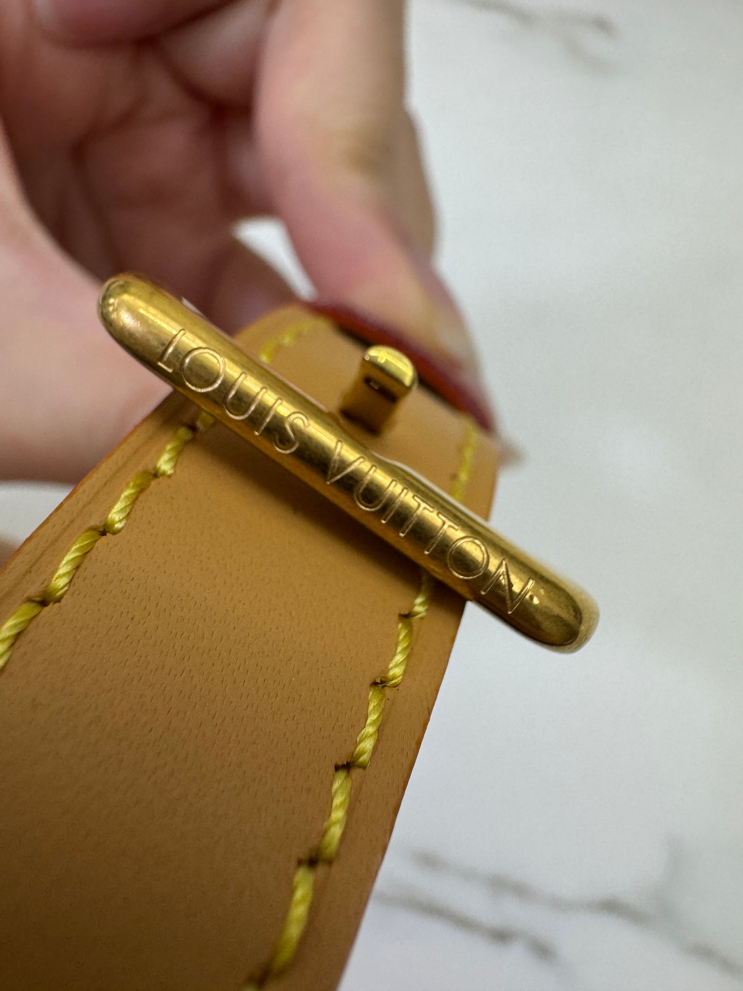 LV Nano Speedy 棋盤格牛仔