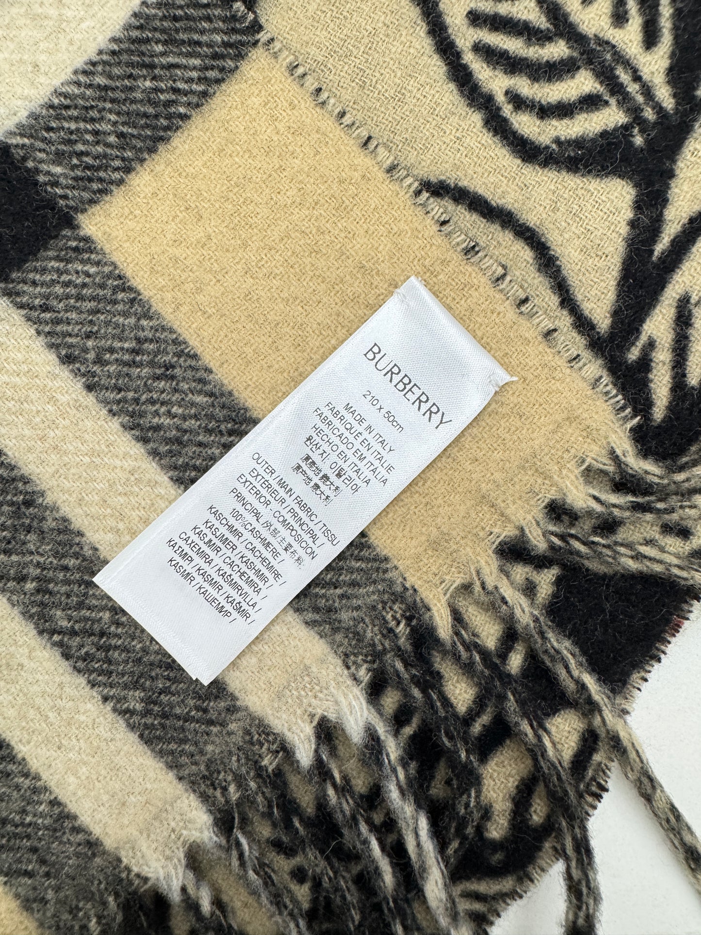 BURBERRY 雙面戰馬圍巾