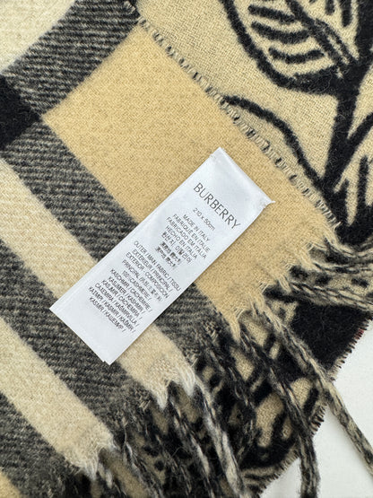 BURBERRY 雙面戰馬圍巾