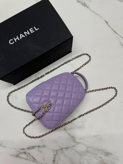 CHANEL 小書包 香芋紫 牛皮 Backpack