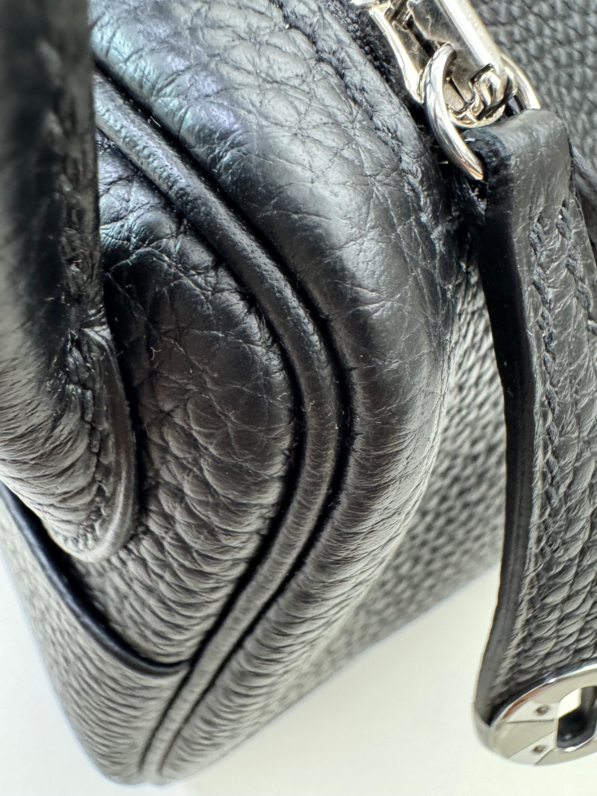 HERMES Mini Lindy 一代 黑銀 Noir PHW