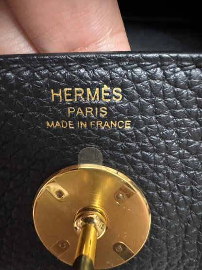HERMES Lindy26 黑色金扣 TC
