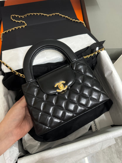 CHANEL 23K Kelly Nano Black