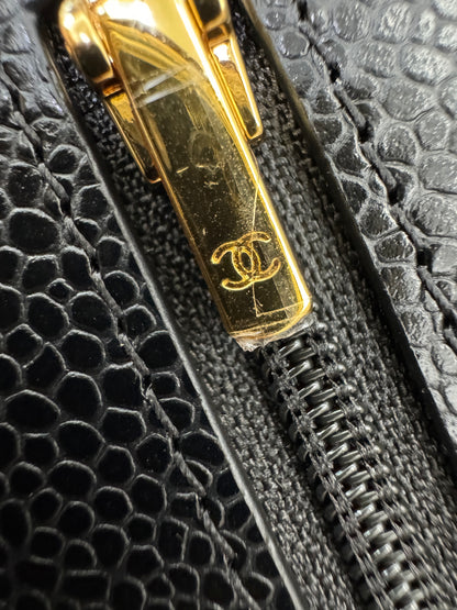 CHANEL Wallet On Chain 黑金牛 新版旋轉扣woc