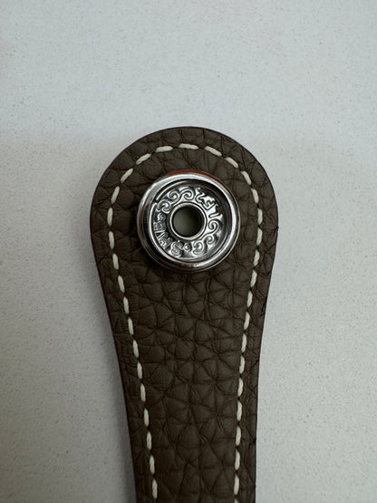 HERMES Evelyne 23 大象灰銀扣 Etoupe TC PHW