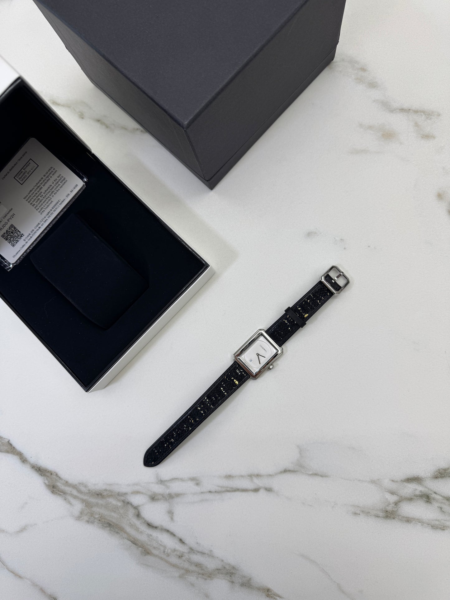 CHANEL Boyfriend Watch Tweed