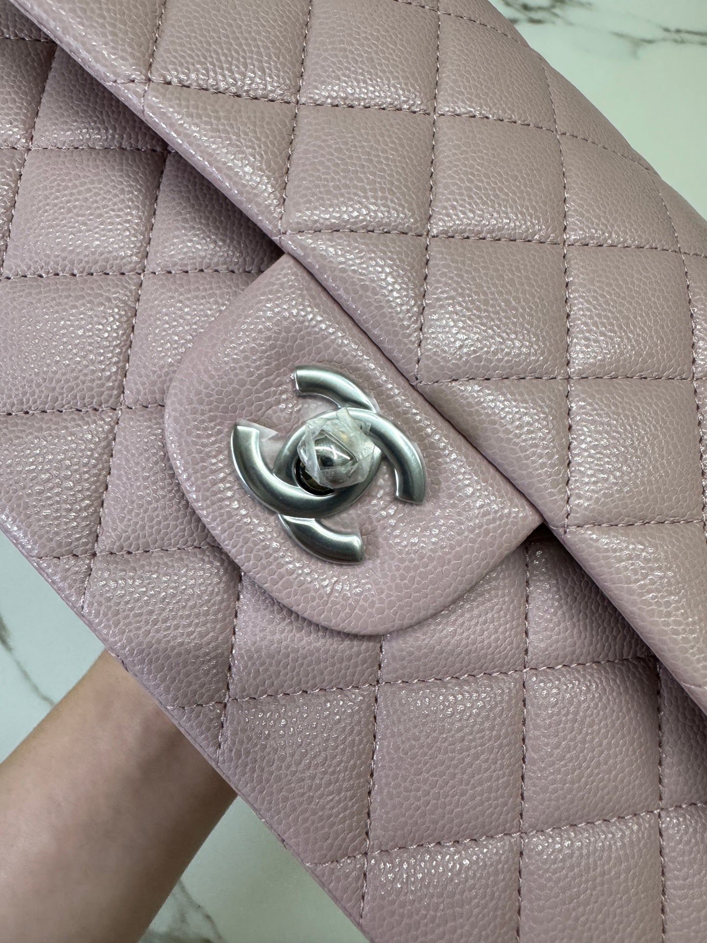 CHANEL CF23 牛皮 干燥玫瑰粉24P