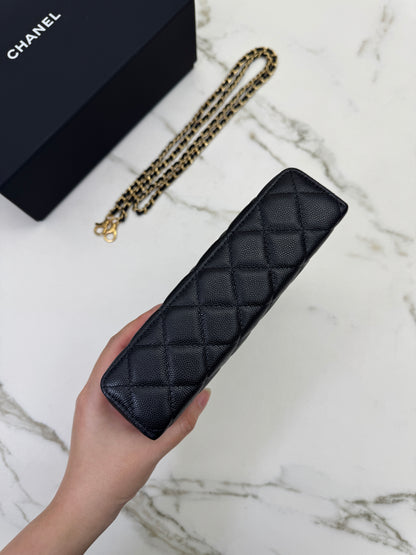 CHANEL 25P 拉絲金扣 LP盒子包