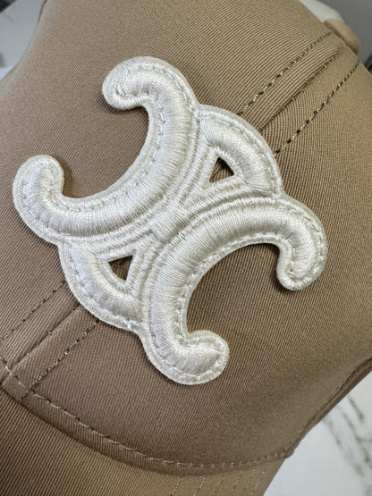 CELINE 凱旋門鴨舌帽 卡其色