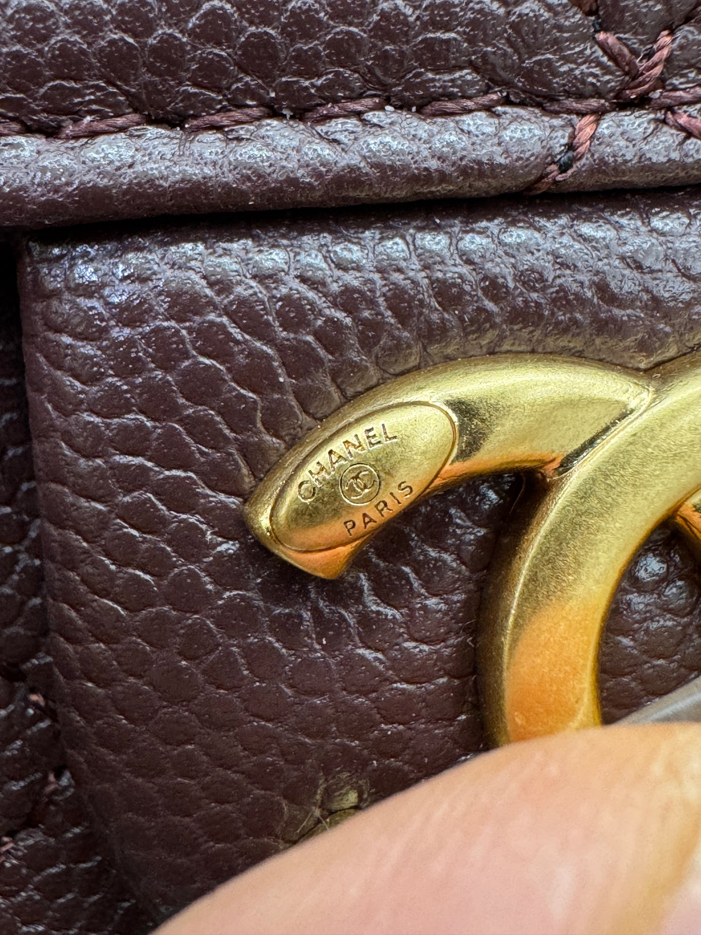 CHANEL 25Bag 荔枝牛皮 Small Chocolate