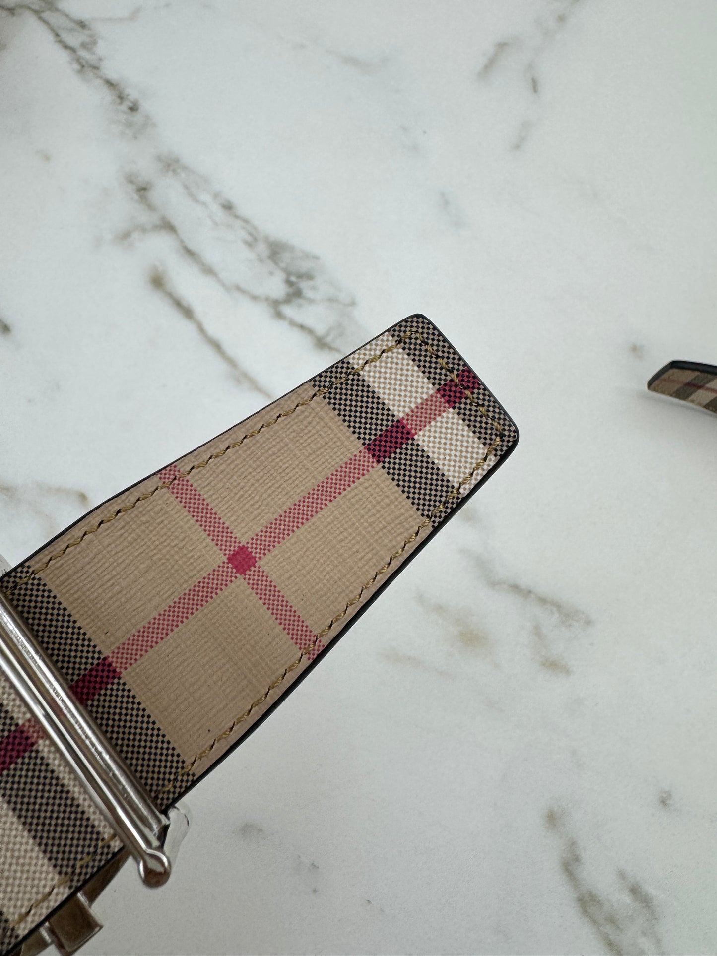 BURBERRY 雙面皮帶35MM