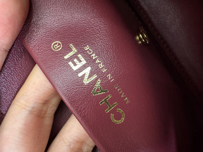 CHANEL Mini Maxi Flap 巧克力色