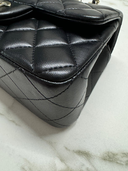 CHANEL CF20 羊皮 黑色淡金扣