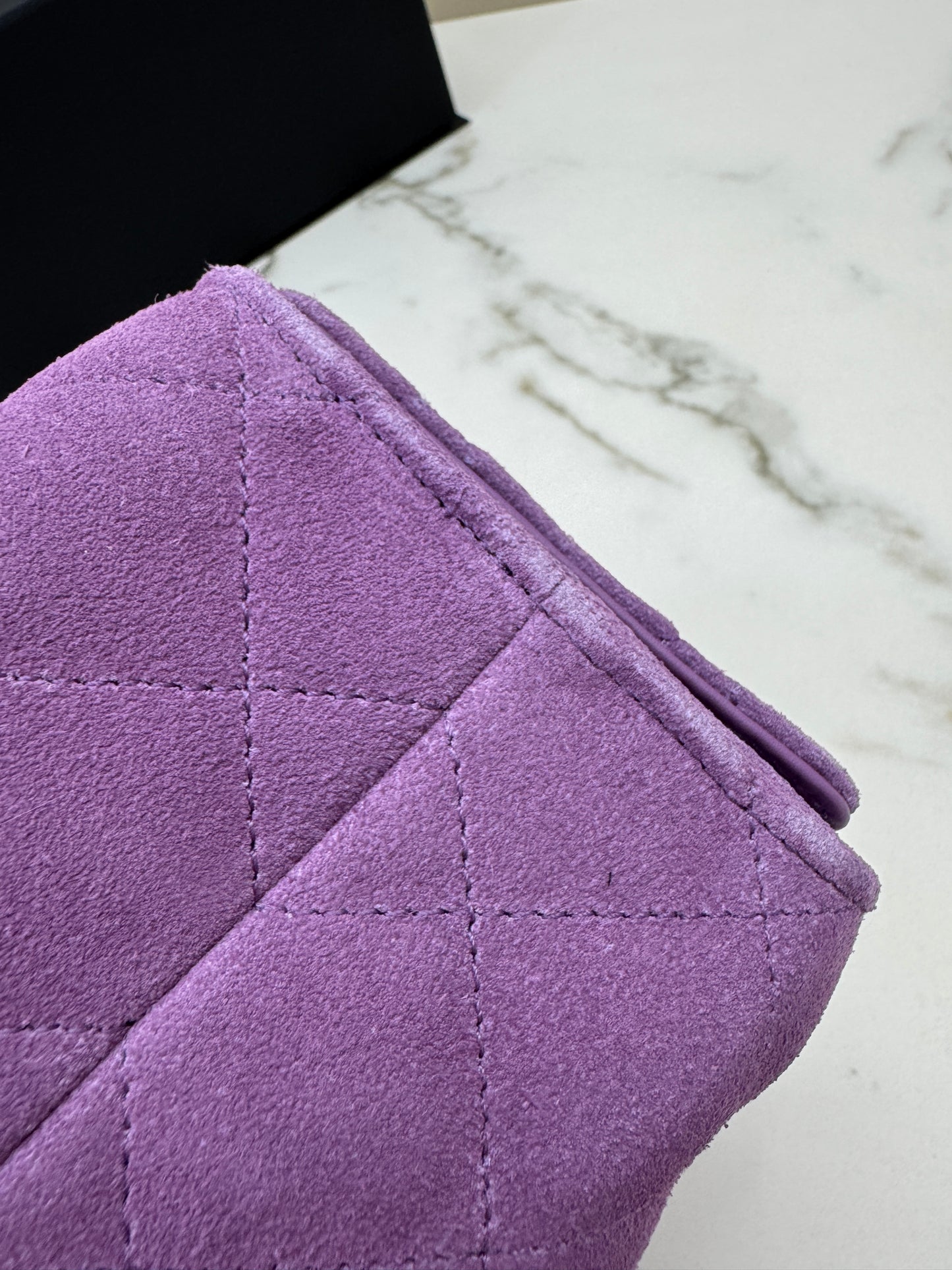 CHANEL Mini 25 Bag 紫色麂皮