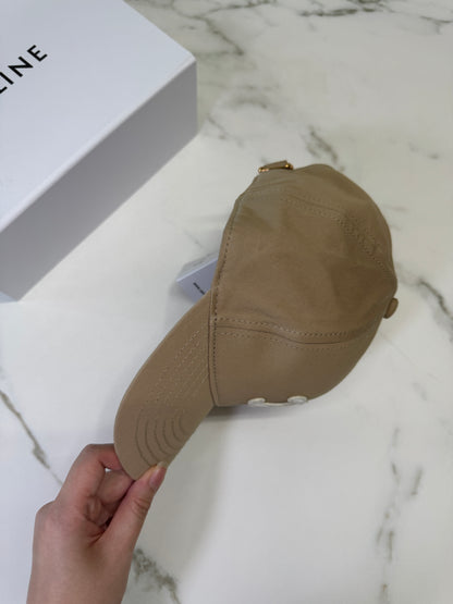 CELINE 凱旋門鴨舌帽 卡其色